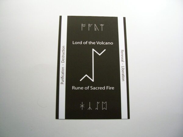 Cweorth Black and White Altar Card by Wayuką́