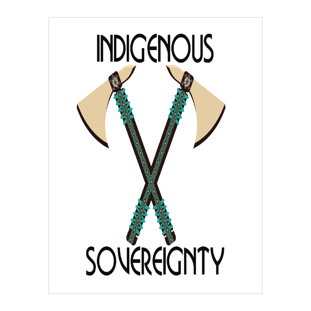 Indigenous Sovereignty Tomahawk Art Prints (Digital)