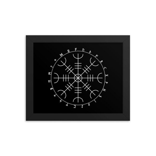 Aegishjalmr Runes Art Prints by Wayuką́