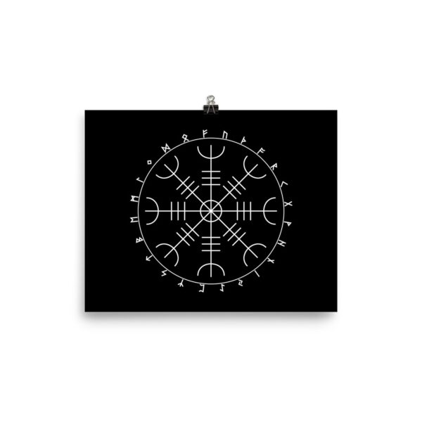 Aegishjalmr Runes Art Prints by Wayuką́