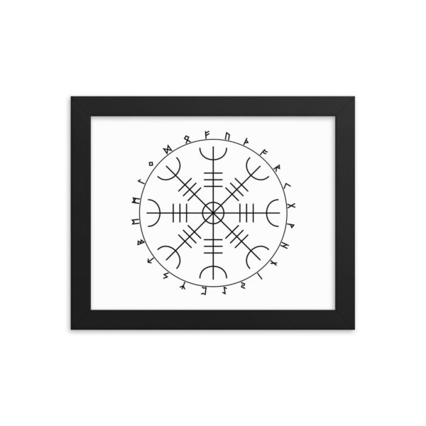 Aegishjalmr Runes Art Prints by Wayuką́