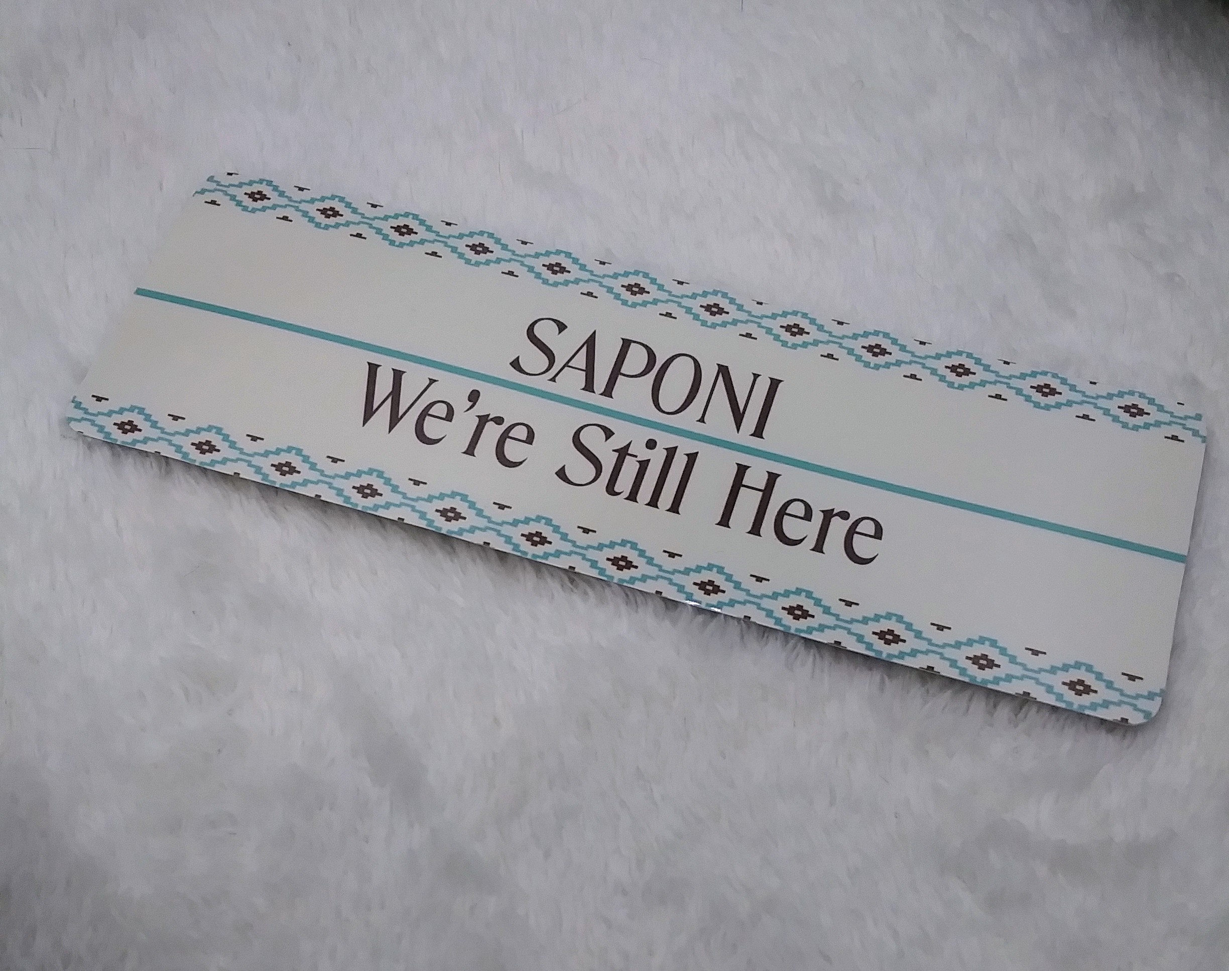Saponi We're Still Here Bordered Bookmark by Wayuką́