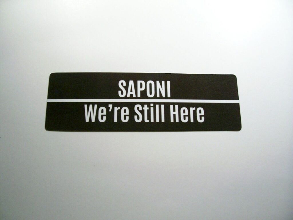 Saponi We're Still Here Black Bookmark