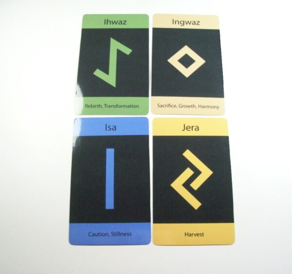 Multi-Colored Rune Cards by Wayuką́