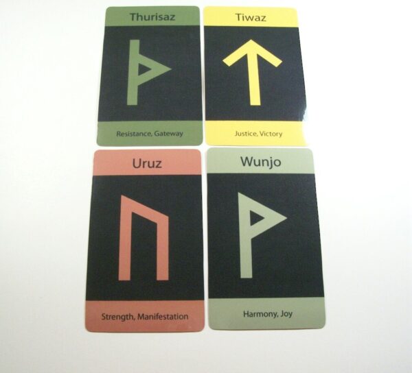 Multi-Colored Rune Cards by Wayuką́