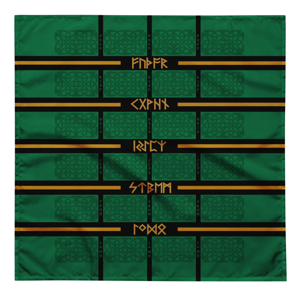 Celtic Runes 1 Casting Cloth