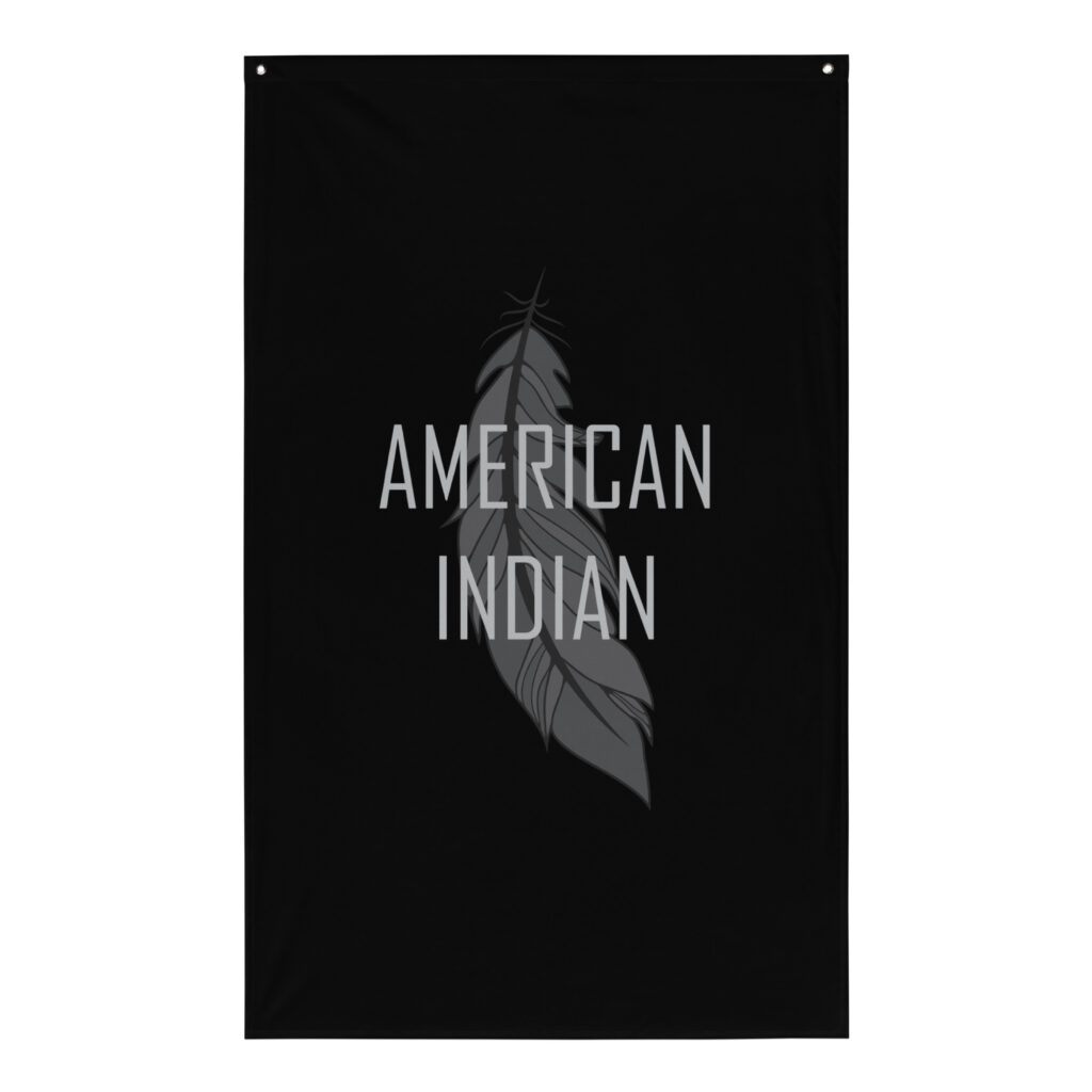 American Indian Feather Wall Flag