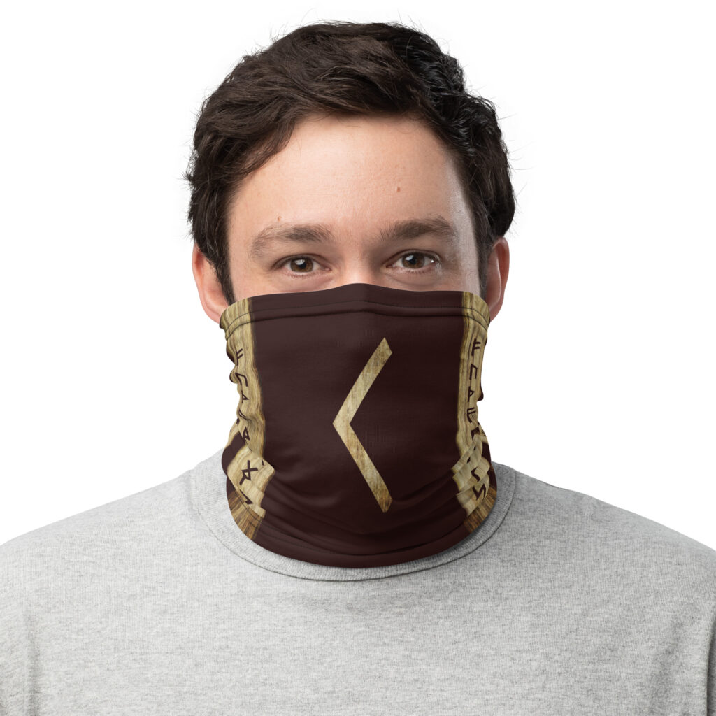 Kaunaz Brown Grunge Neck Gaiter