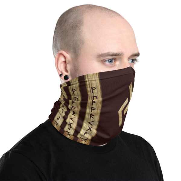 Jera Brown Grunge Neck Gaiter by Wayuką́