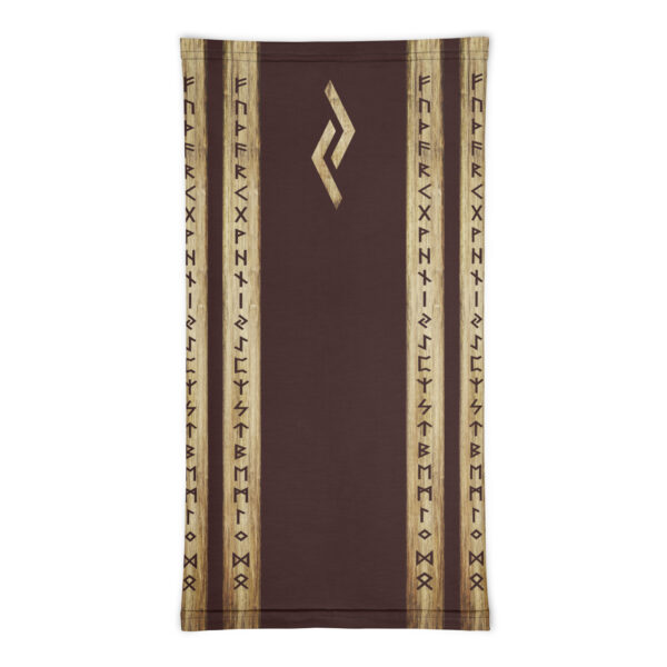 Jera Brown Grunge Neck Gaiter by Wayuką́