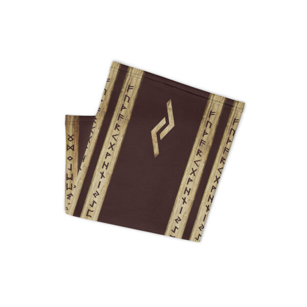 Jera Brown Grunge Neck Gaiter by Wayuką́