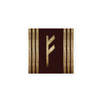 Fehu Brown Grunge Stickers by Wayuką́