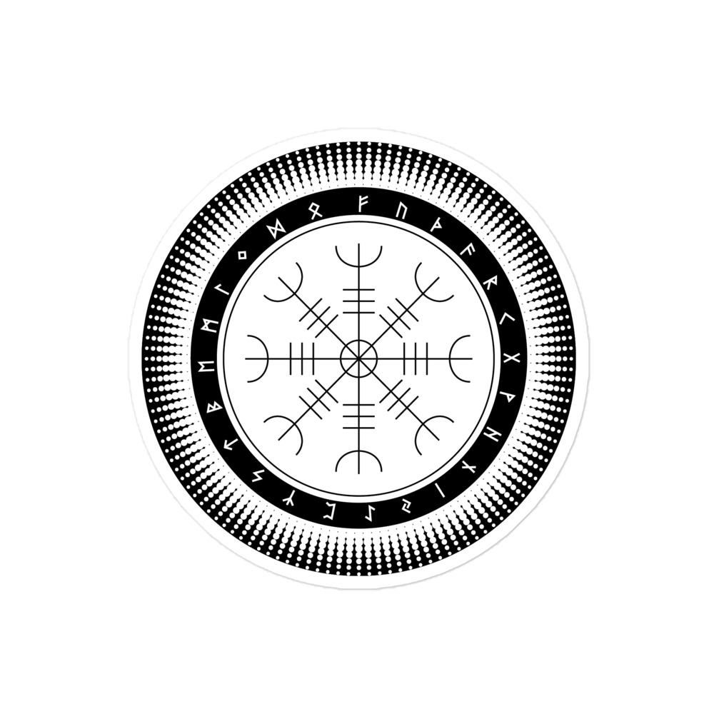 Aegishjalmr Halftone Stickers