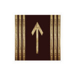 Tiwaz Brown Grunge Stickers by Wayuką́