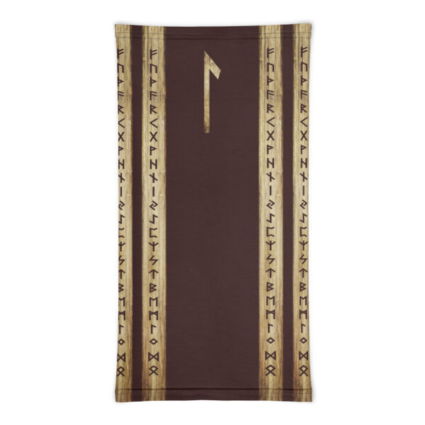 Laguz Brown Grunge Neck Gaiter by Wayuką́