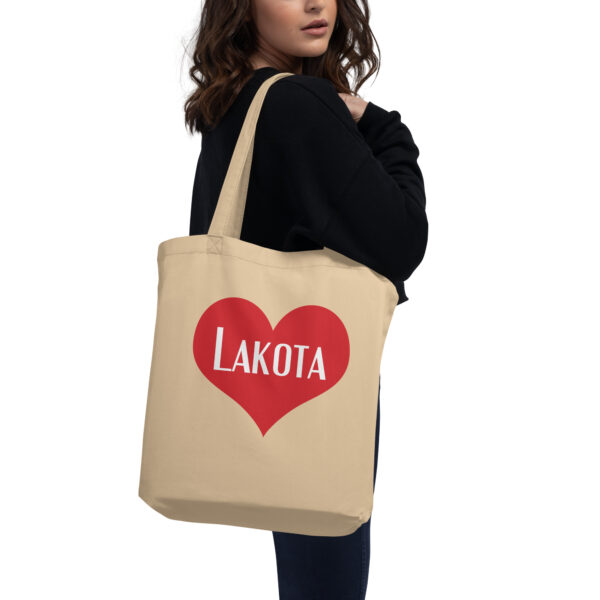 Lakota Heart Eco Tote Bag by Wayuką́