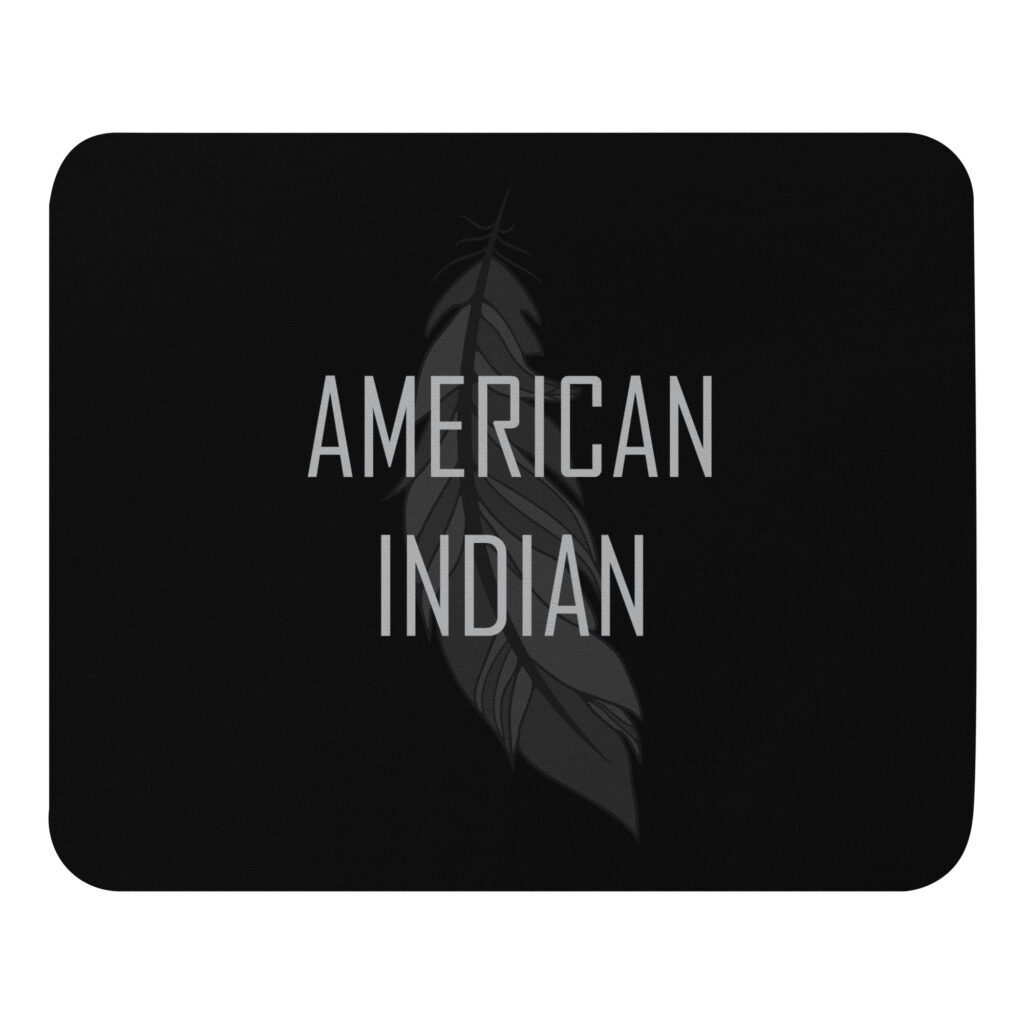 American Indian Feather Mouse Pad