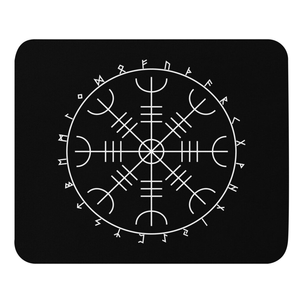 Aegishjalmr Runes Mouse Pad