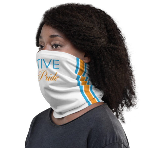 Native Pride Feathers White Neck Gaiter by Wayuką́