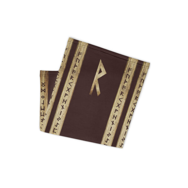 Raidho Brown Grunge Neck Gaiter by Wayuką́