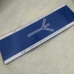 Algiz Blue and White Bookmark by Wayuką́