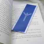 Algiz Blue and White Bookmark by Wayuką́