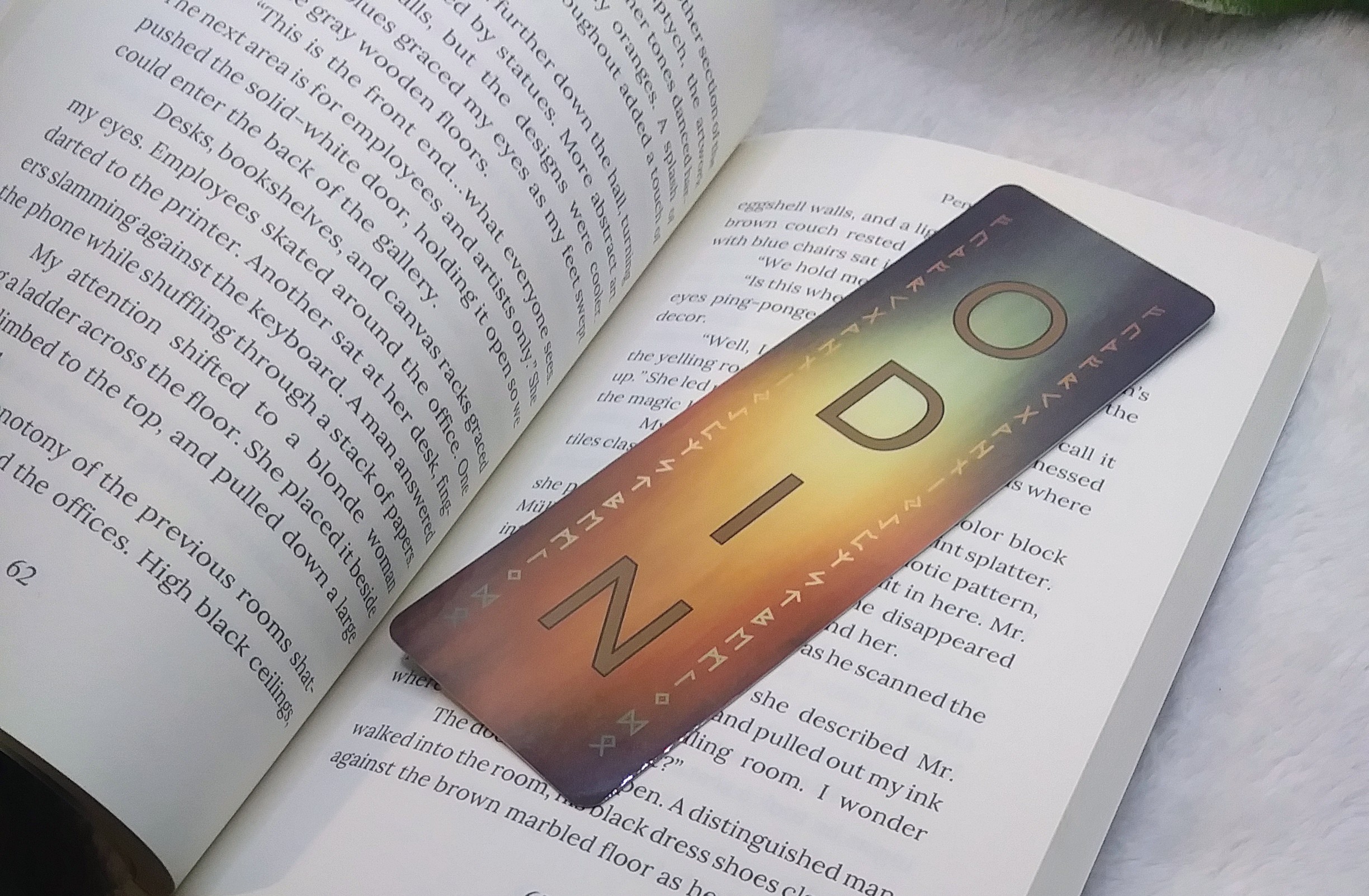 Multi-Colored Odin Grunge Bookmark by Wayuką́