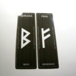 Black Grunge Rune Bookmark by Wayuką́