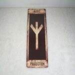 Algiz Brown Grunge Rune Bookmark by Wayuką́