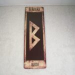 Berkana Brown Grunge Rune Bookmark by Wayuką́