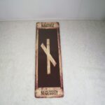 Nauthiz Brown Grunge Rune Bookmark by Wayuką́
