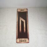 Uruz Brown Grunge Rune Bookmark by Wayuką́