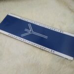 Algiz Blue and White Bookmark by Wayuką́