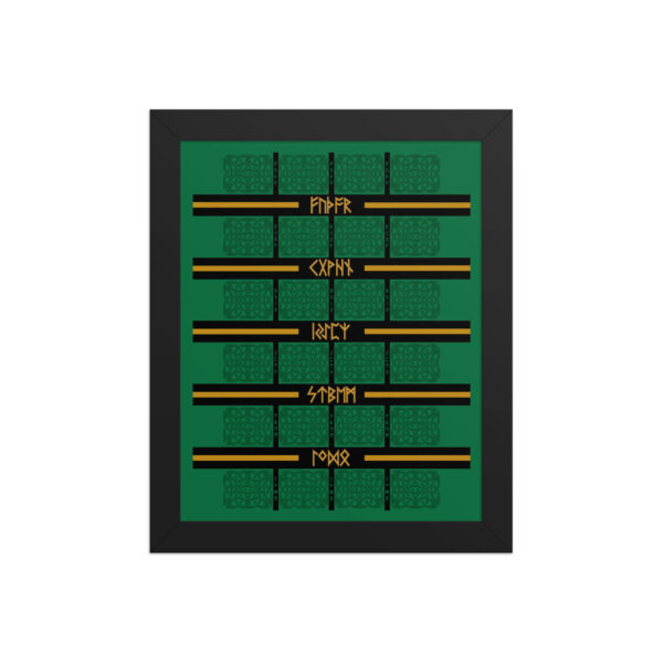 Celtic Runes 1 Art Print by Wayuką́