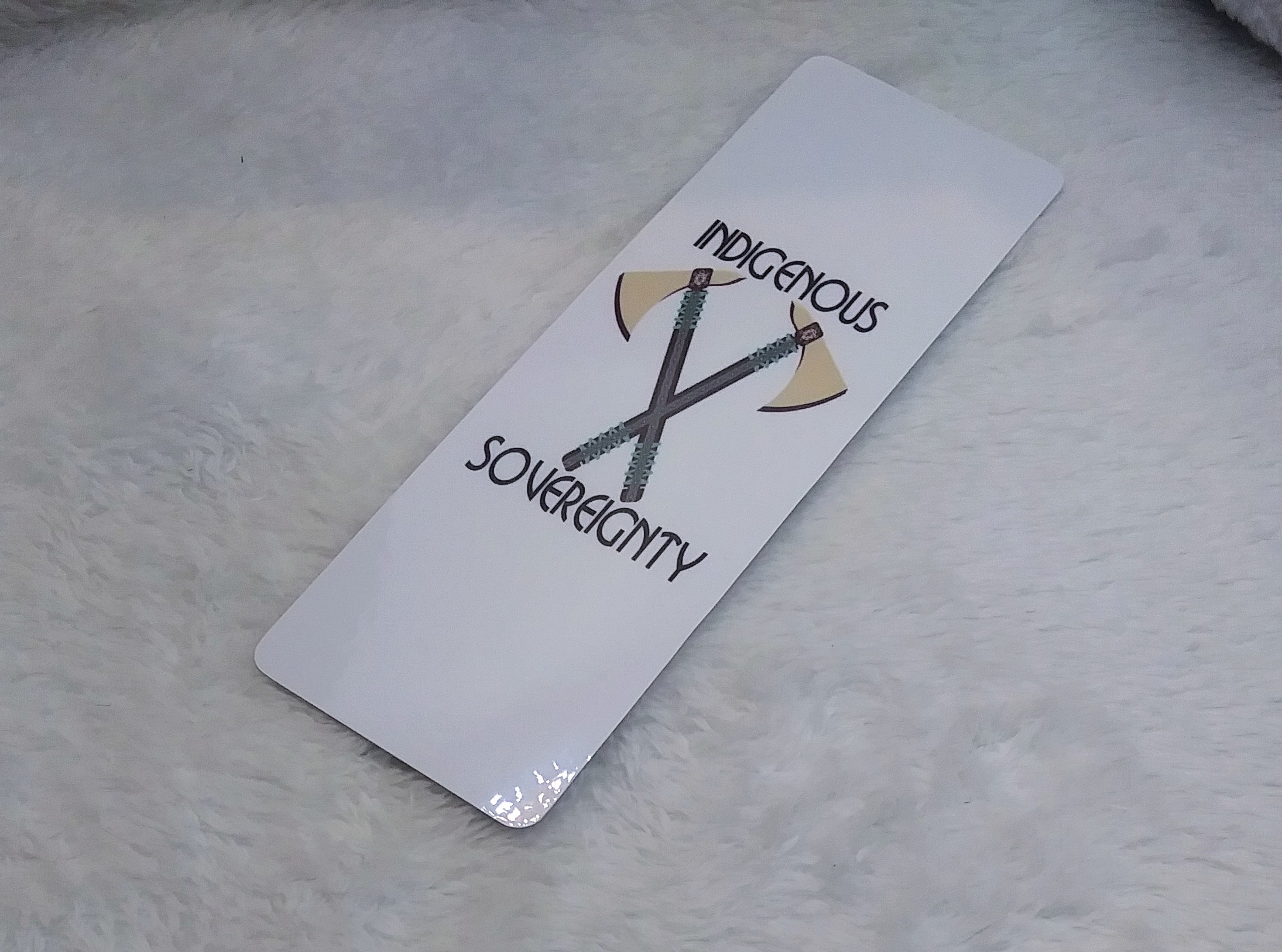 Indigenous Sovereignty Tomahawk Bookmark by Wayuką́