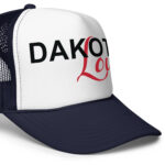Dakota Love Navy Trucker Hat by Wayuką́