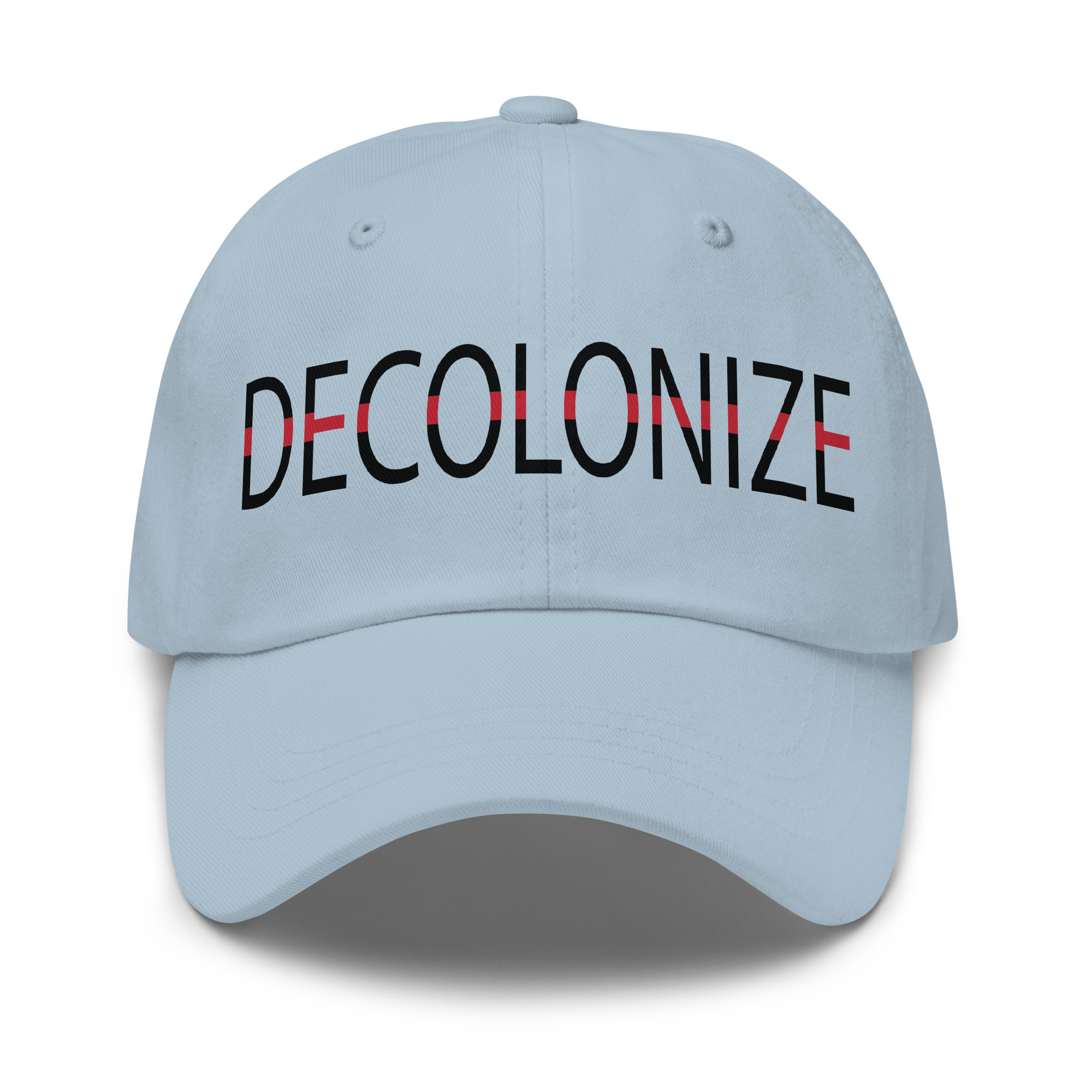 Decolonize Light Blue Dad Hat by Wayuką́