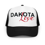 Dakota Love Black Trucker Hat by Wayuką́