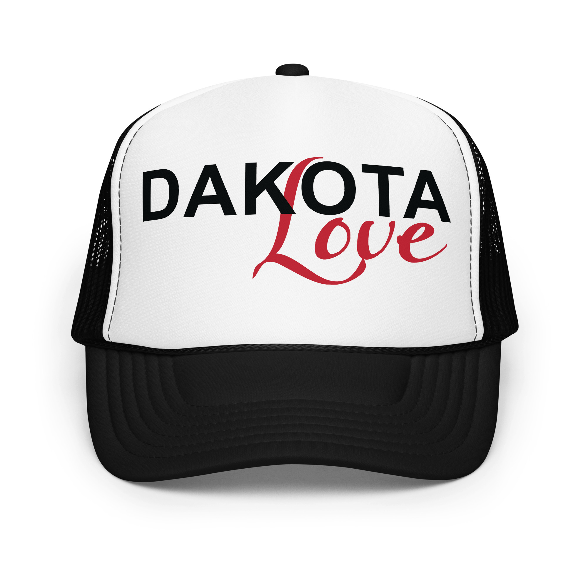 Dakota Love Black Trucker Hat by Wayuką́