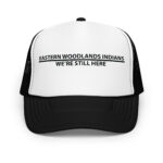 Eastern Woodlands Indians We're Still Here Black Trucker Hat by Wayuką́