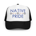Native Pride 2 Black Trucker Hat by Wayuką́