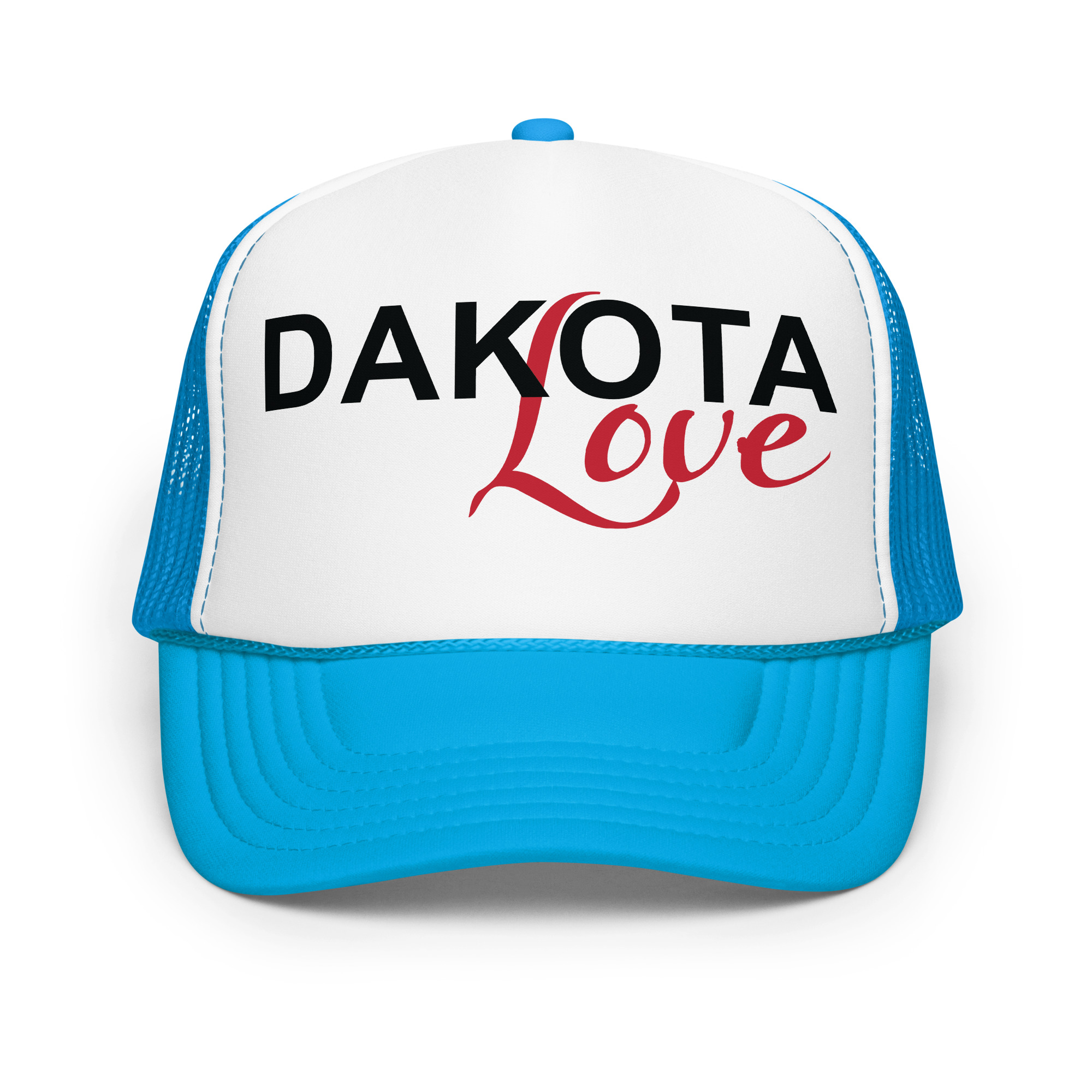 Dakota Love Blue Trucker Hat by Wayuką́