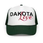 Dakota Love Dark Green Trucker Hat by Wayuką́