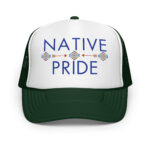 Native Pride 2 Dark Green Trucker Hat by Wayuką́