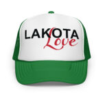 Lakota Love Kelly Trucker Hat by Wayuką́