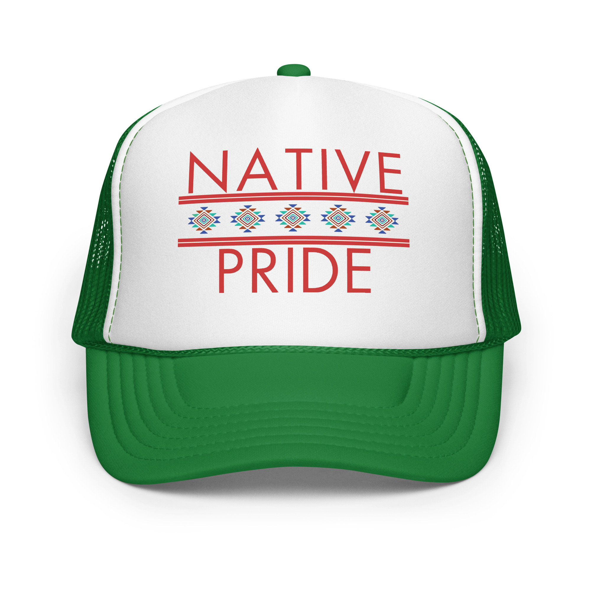 Native Pride 1 Kelly Trucker Hat by Wayuką́