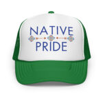 Native Pride 2 Kelly Trucker Hat by Wayuką́