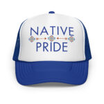 Native Pride 2 Royal Trucker Hat by Wayuką́