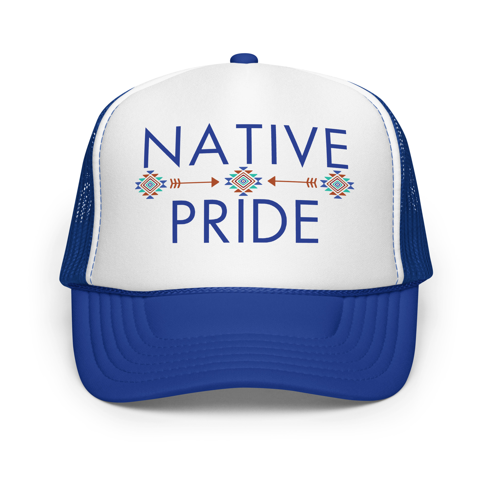 Native Pride 2 Royal Trucker Hat by Wayuką́