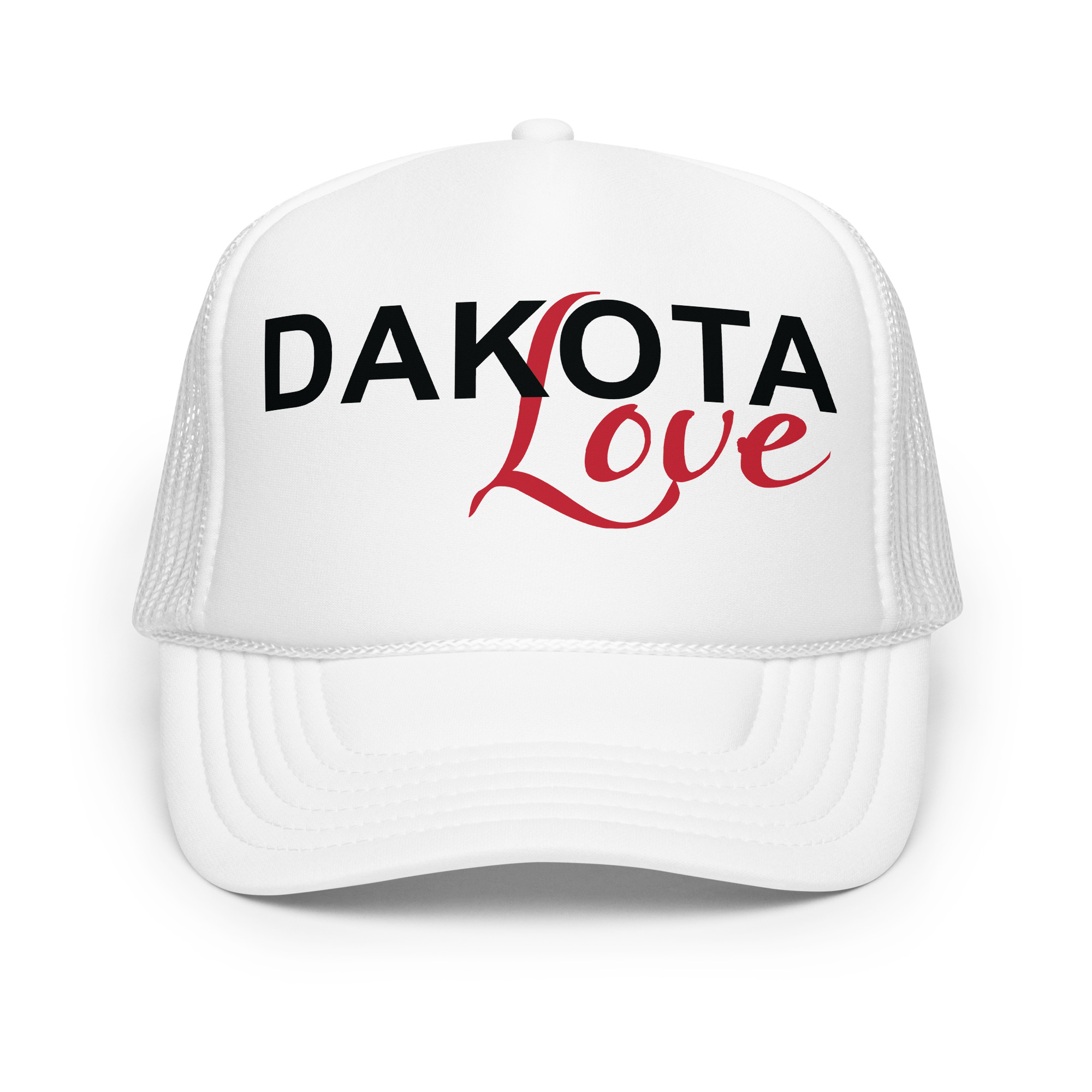 Dakota Love White Trucker Hat by Wayuką́